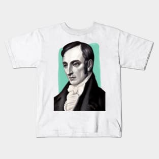 English Poet William Wordsworth illustration Kids T-Shirt